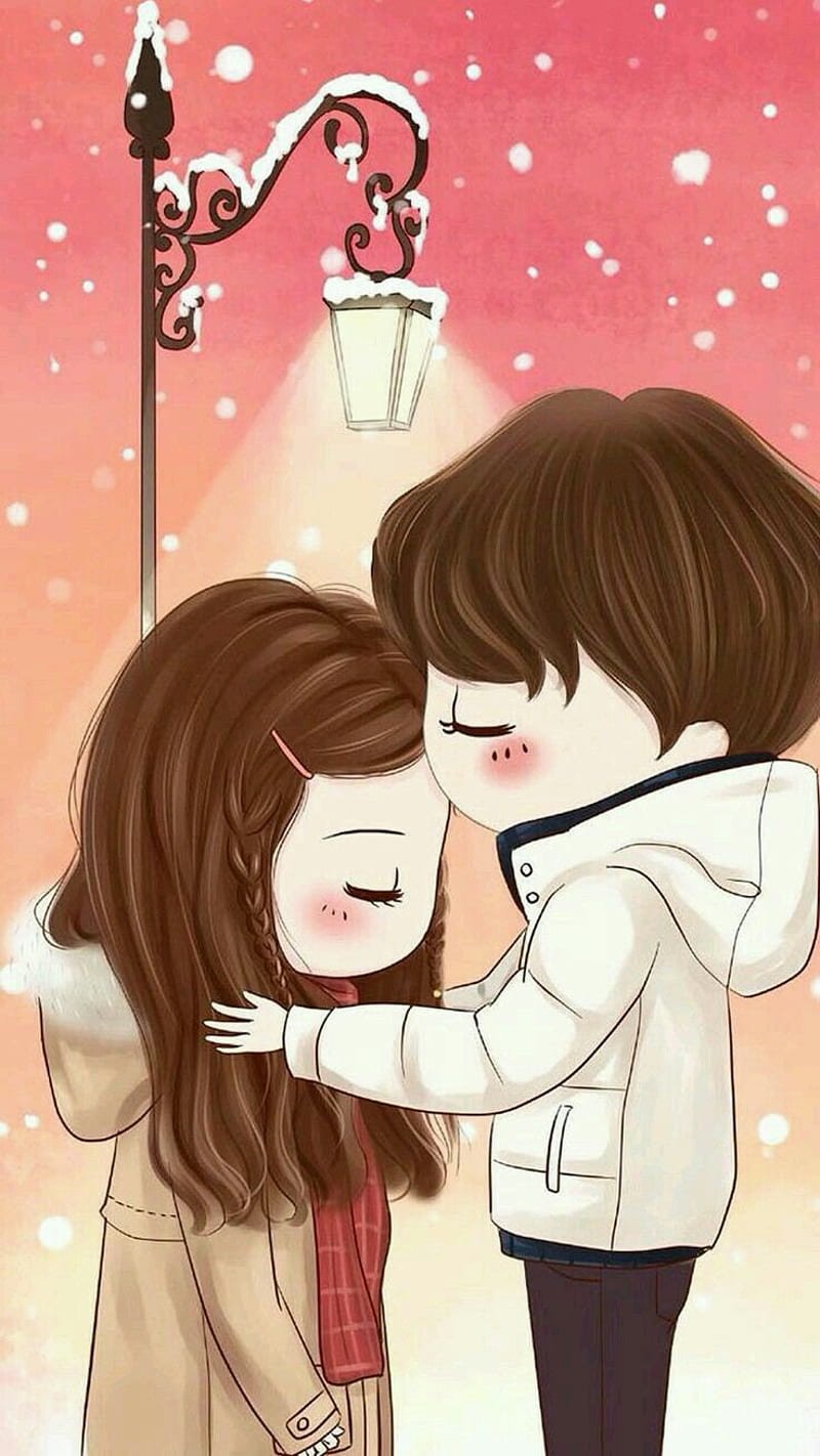 Animated couple, hug, love, i love you, cartoon, couple in love ...