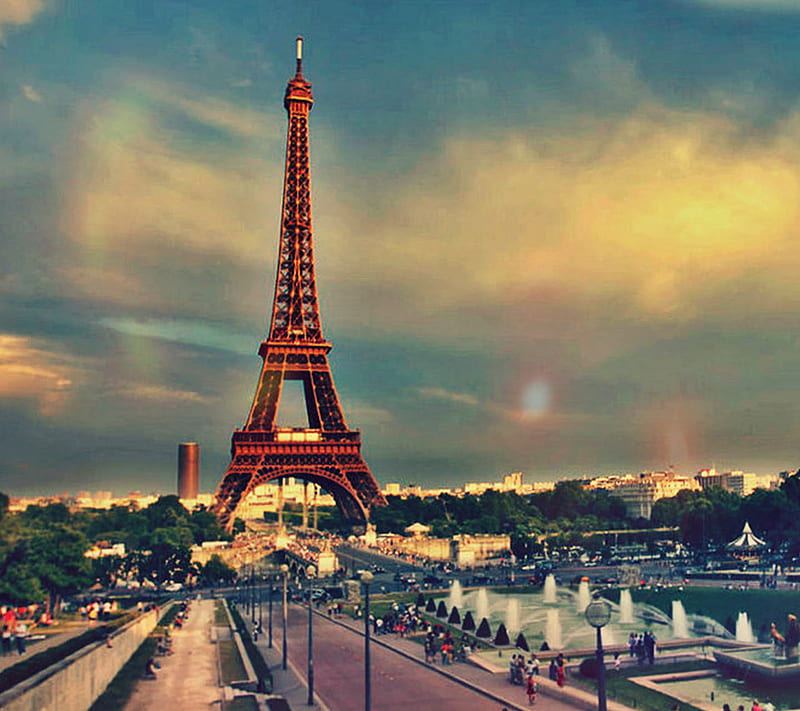 Eiffel Tower, beautiful landscape, nice, paris, HD wallpaper