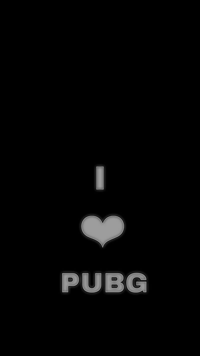 I love pubg, black, pubg, HD phone wallpaper | Peakpx