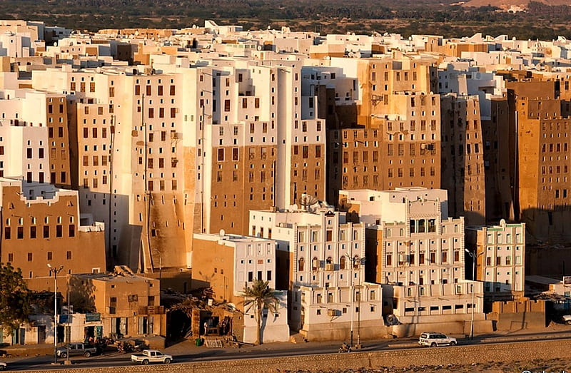 Shibam, Manhatten of the Desert, Hadramout, Yemen, Shibam, South Arabia, Yemen, Hadhramout, Mud Skyscrapers, Mud, HD wallpaper
