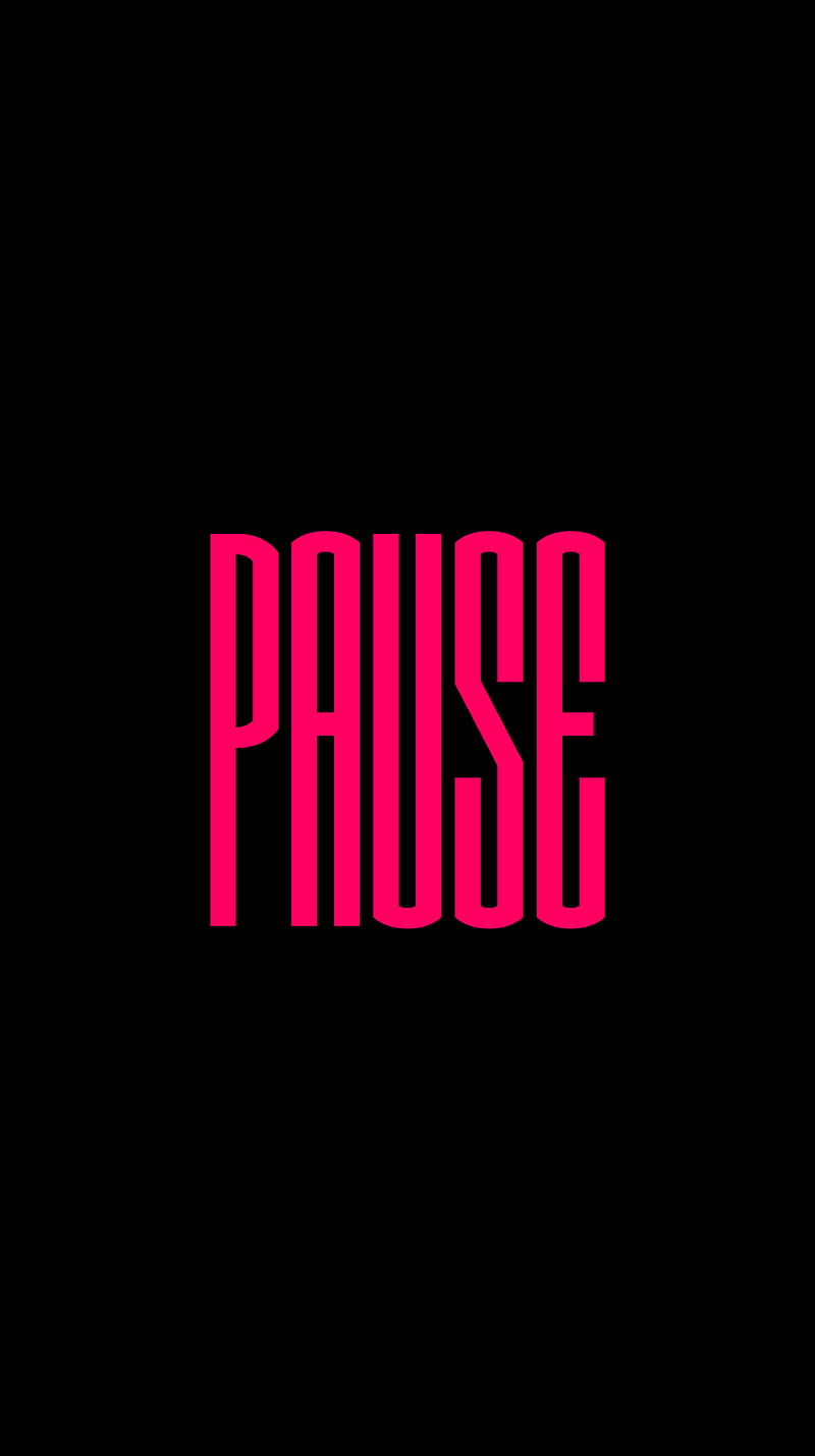 pause, text, word, HD phone wallpaper