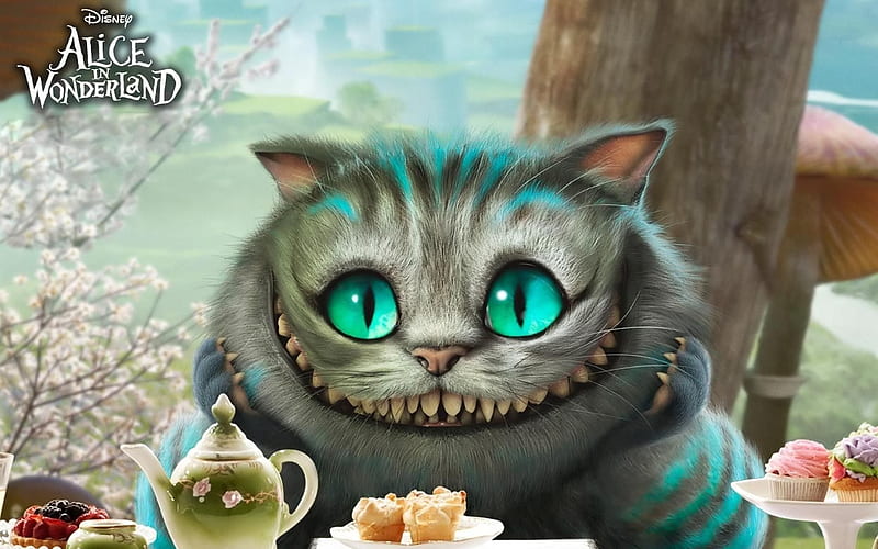 Cheshire Cat Alice in Wonderland, alice-in-wonderland, movies, HD wallpaper