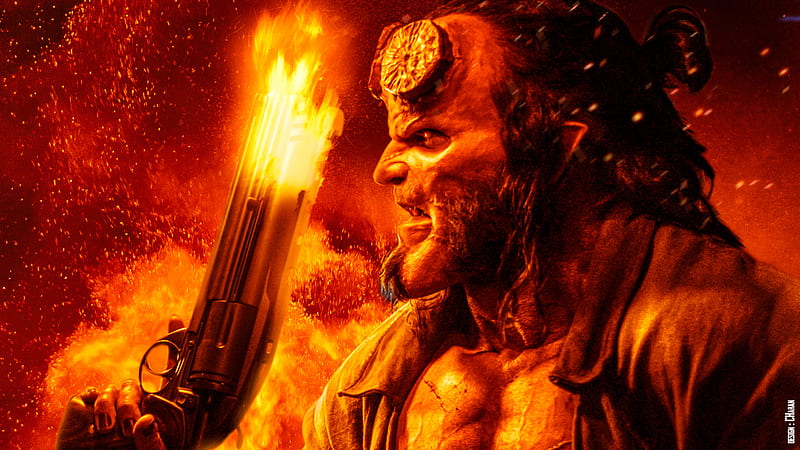 Hellboy Movie New Poster , hellboy, movies, 2019-movies, poster, HD wallpaper