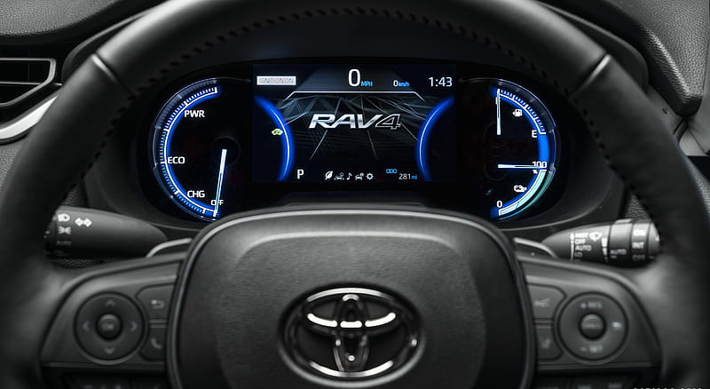 2021 Toyota RAV4 Prime Plug-In Hybrid - Digital Instrument Cluster , car, HD wallpaper