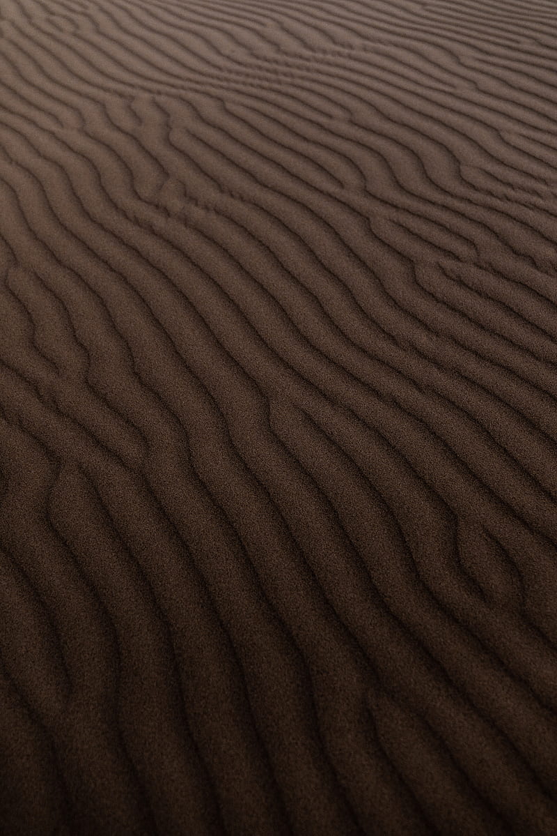 sand, waves, wavy, desert, traces, texture, HD phone wallpaper