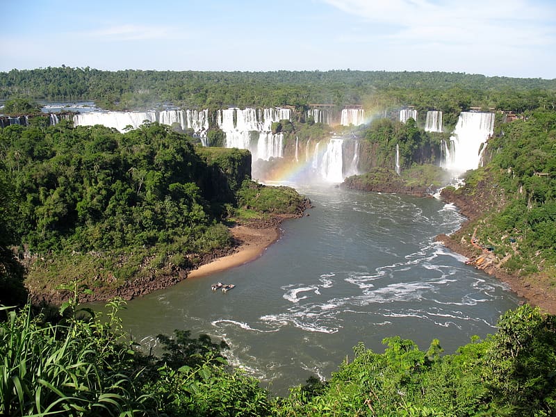 Waterfalls, Waterfall, , Jungle, Iguazu Falls, HD wallpaper