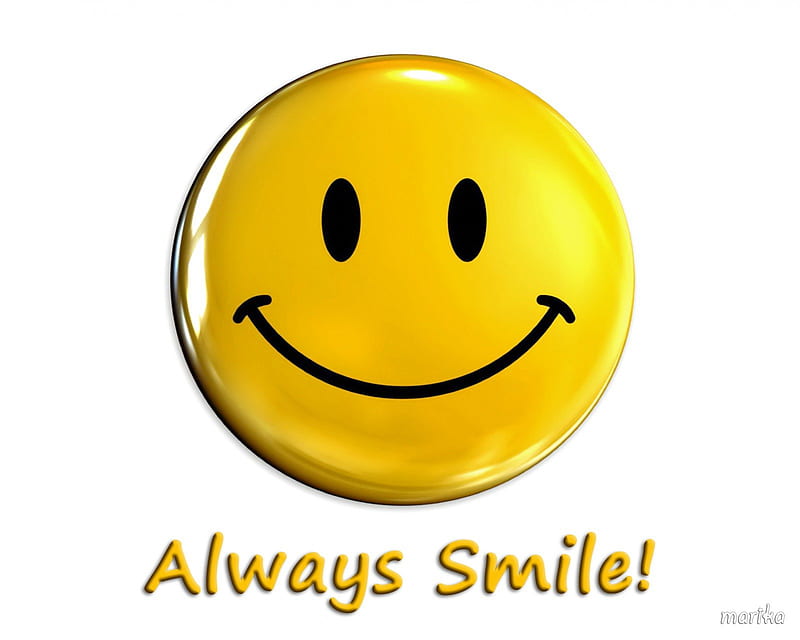Always Smile!, smiley, always, face, smile, happy, HD wallpaper