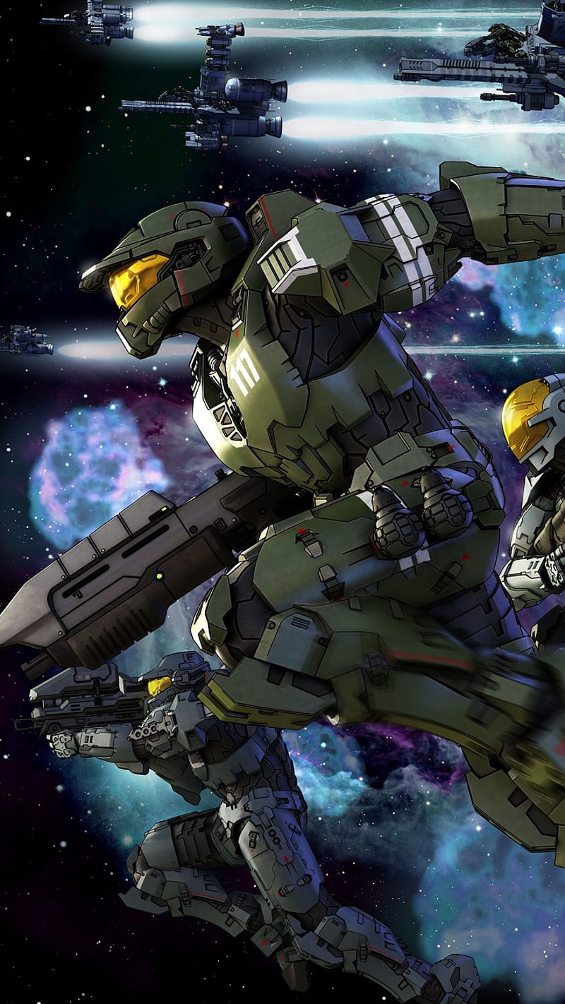Halo Legends, 117, armor, chief, halo, legends, master, shooter, spartan, HD phone wallpaper