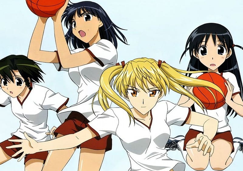 Basketball Team, girls, bonito, anime, basketball, HD wallpaper