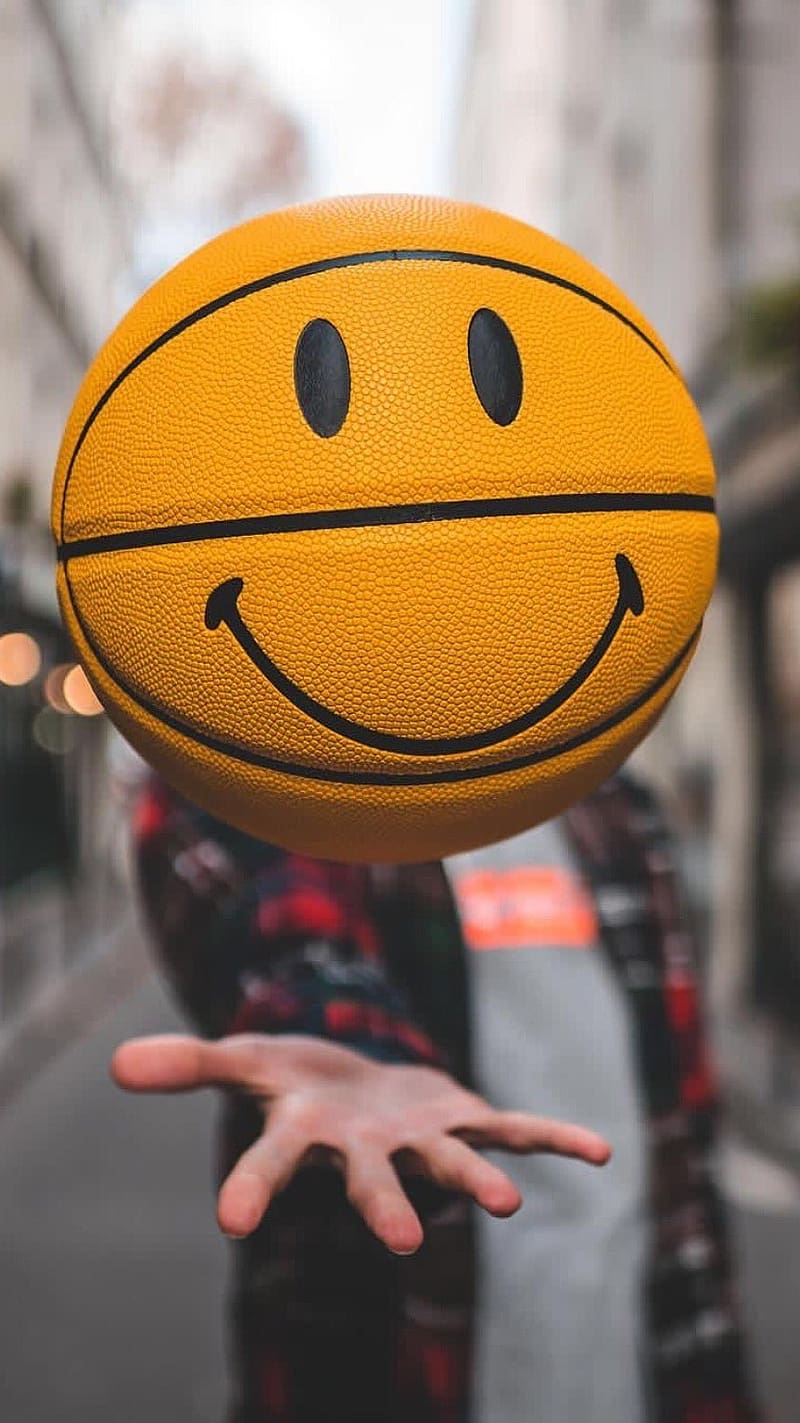 New Whatsapp Dp, smiley basket ball, smiley basket, ball, whats app dp, HD  phone wallpaper