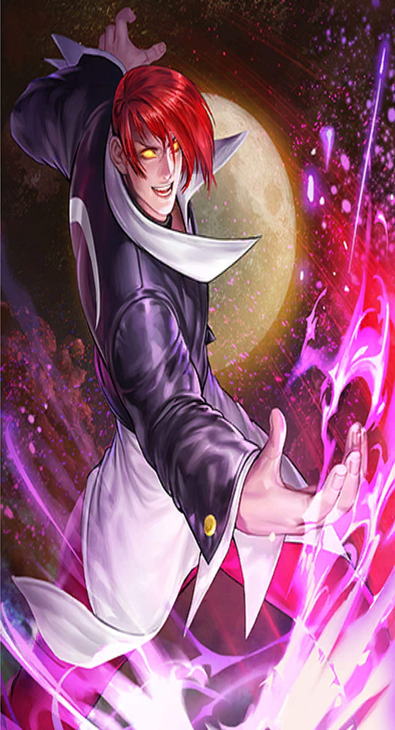 Orochi, anime, iori, iori yagami, kof, leona, snk, the king of