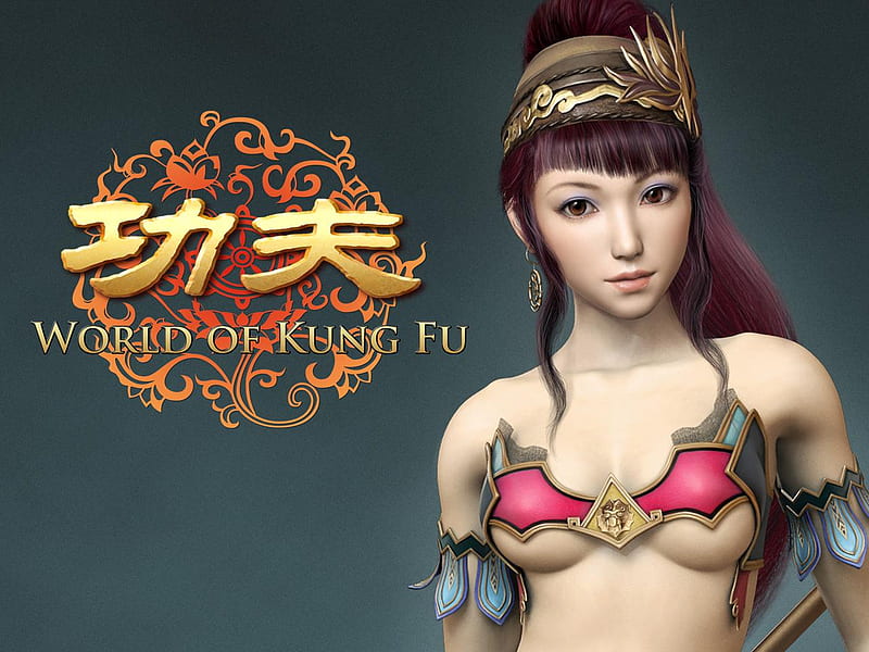 Chinese Girl, fantasy, world of kung fu, anime, game, HD wallpaper