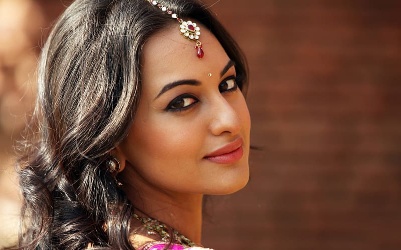 Close Up, Face, Indian, Celebrity, Sonakshi Sinha, HD wallpaper