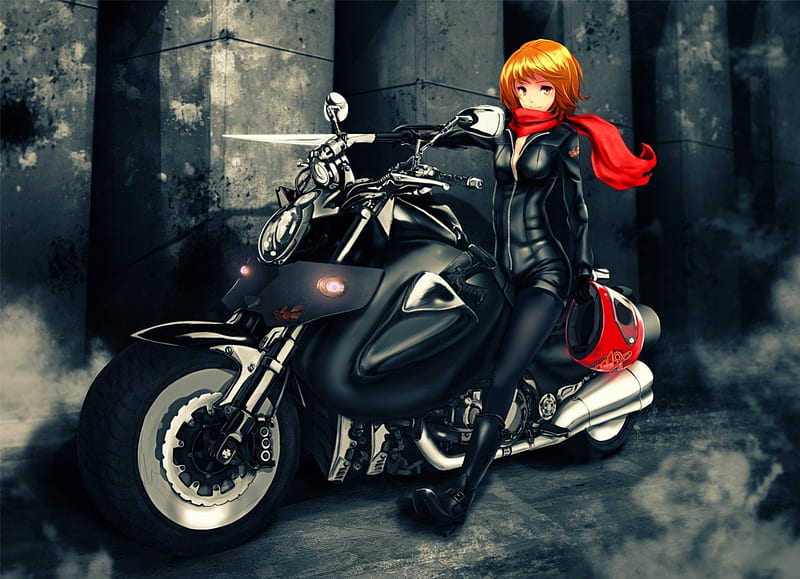 2 Pics Anime girl big shaking boobs -- Idal For Motorcycle and ATV  Handlebars