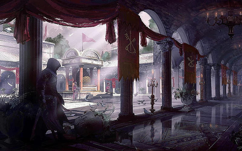 assassin's creed 2 concept art, highly detailed