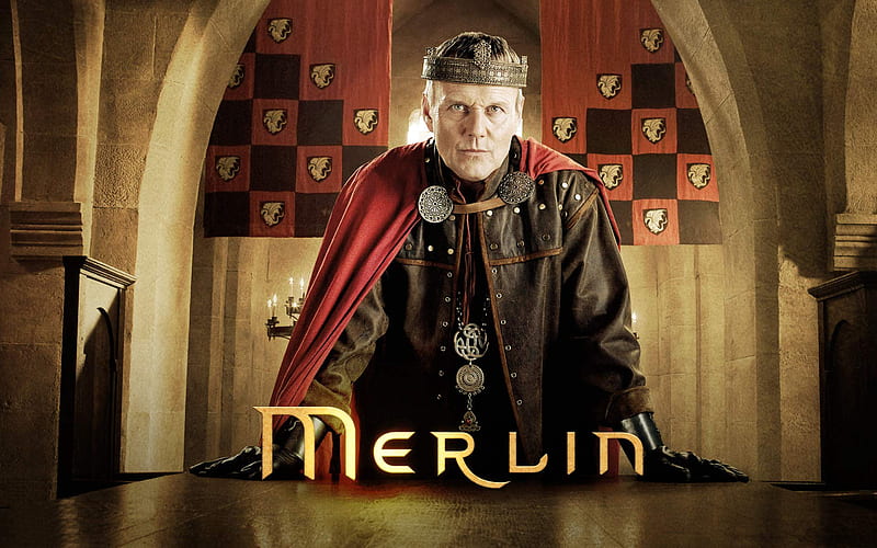 Uther Pendragon, king, merlin, celebrity, entertainment, people, tv series, anthony head, actors, HD wallpaper