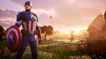 Captain America Fortnite, HD wallpaper