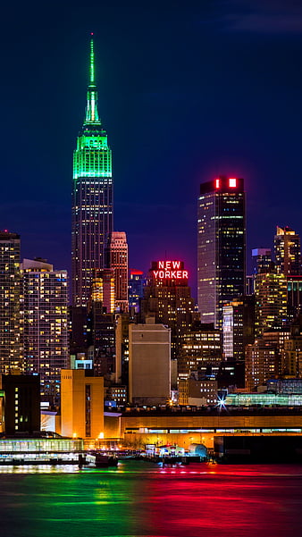 New York, city, lights, usa, HD phone wallpaper | Peakpx