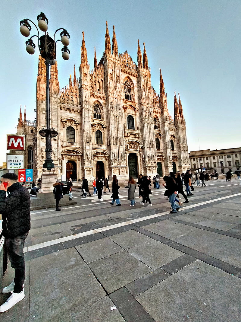 Duomo di milano, duomo, italia, milano, places, viaggio, HD phone wallpaper