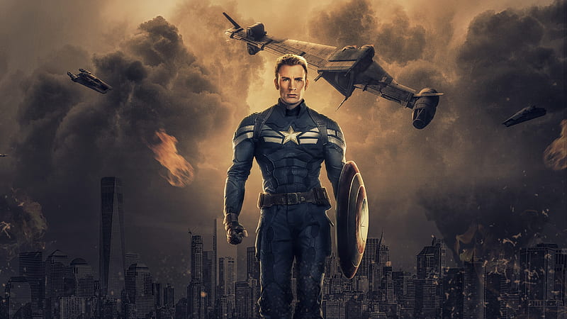 Captain America , captain-america, superheroes, , digital-art, HD wallpaper