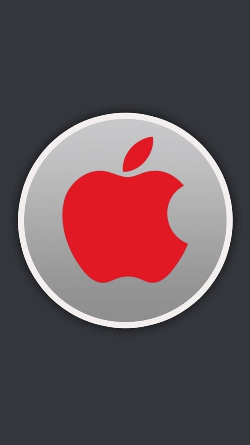 Red Apple, apple logo, color, HD phone wallpaper