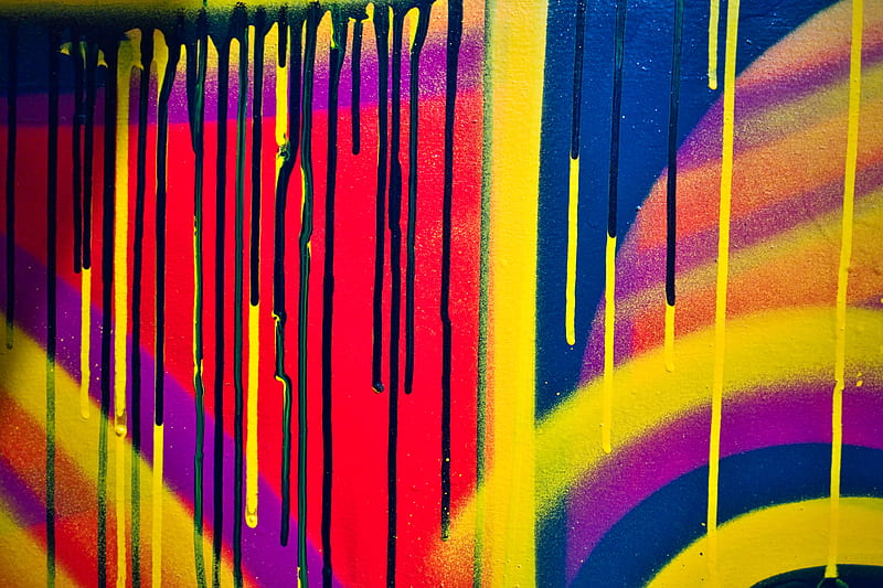 Abstract drip paint art HD wallpaper 4k background