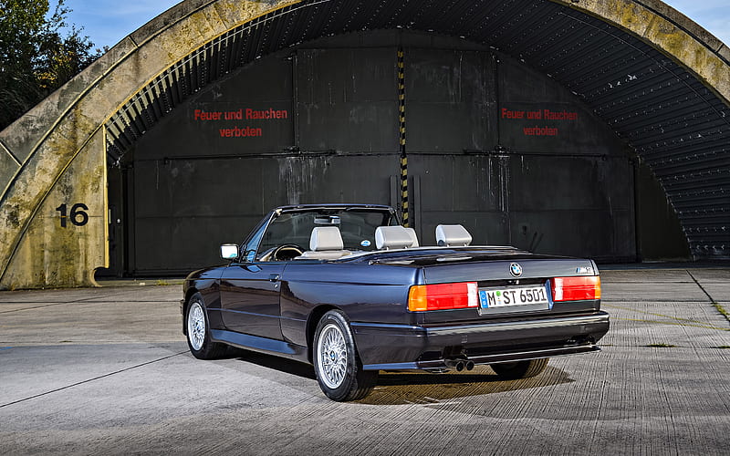 1988 BMW M3 Cabrio, 3-Series, Convertible, E30, Inline 4, car, HD wallpaper