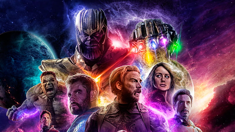 Avengers 4 End Game 2019, avengers-endgame, avengers-end-game, avengers-4, movies, 2019-movies, poster, iron-man, hulk, captain-america, thor, captain-marvel, thanos, , digital-art, artwork, artist, superheroes, HD wallpaper