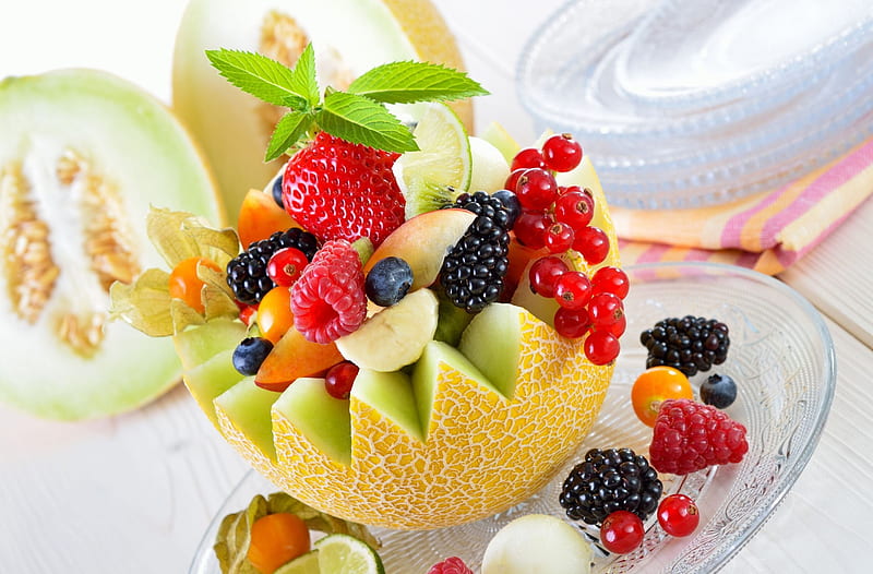 *** Fruit salad ***, food, fresh, salad, fruits, HD wallpaper