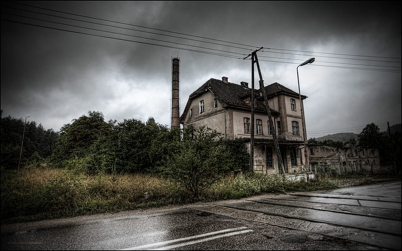 haunted house, haunted, scary, house, beware, HD wallpaper