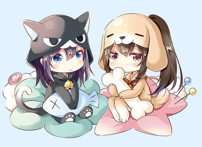 Chibi Anime Girls, Cute, Hoodie, Anime, Hd Wallpaper | Peakpx