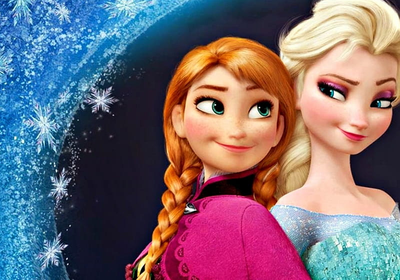 Frozen (2013), anna, movie, elsa, redhead, blonde, winter, fantasy ...