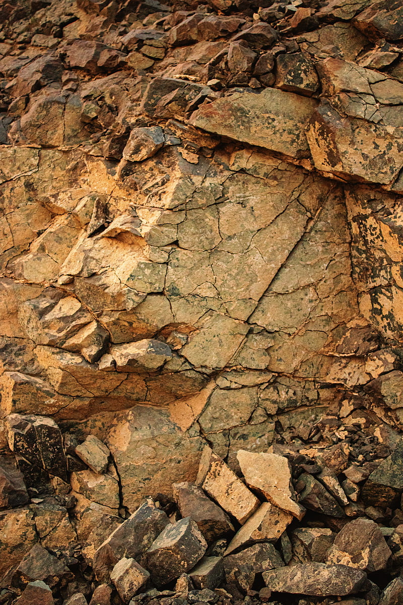 rocks, stones, stone, relief, sandy, HD phone wallpaper