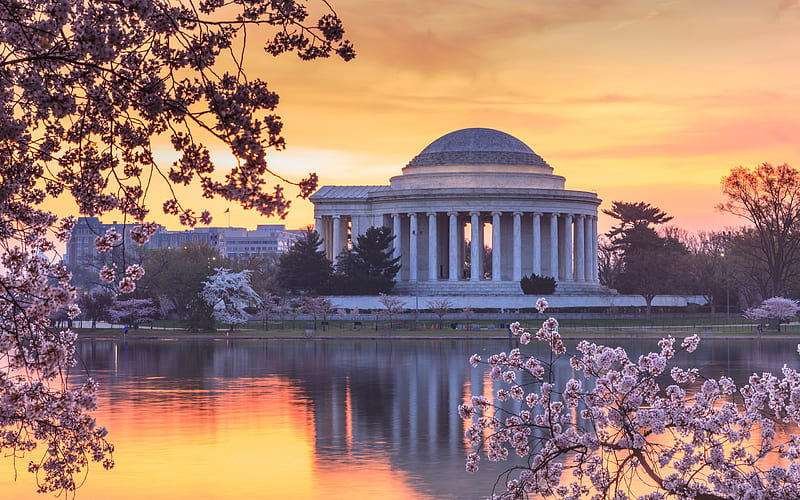 Man Made, Thomas Jefferson Memorial, Architecture, Memorial, USA, Washington, HD wallpaper