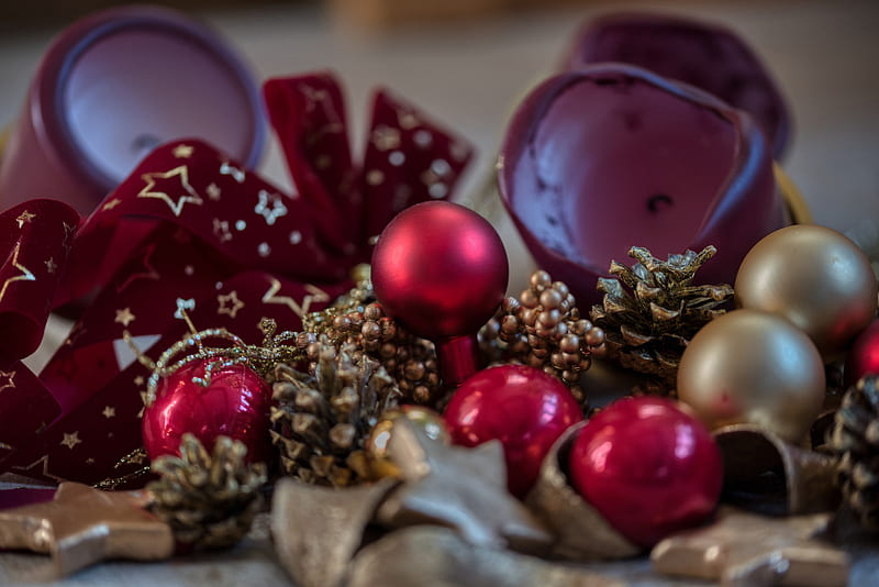 Holiday, Christmas, Bauble, Candle, Christmas Ornaments, HD wallpaper