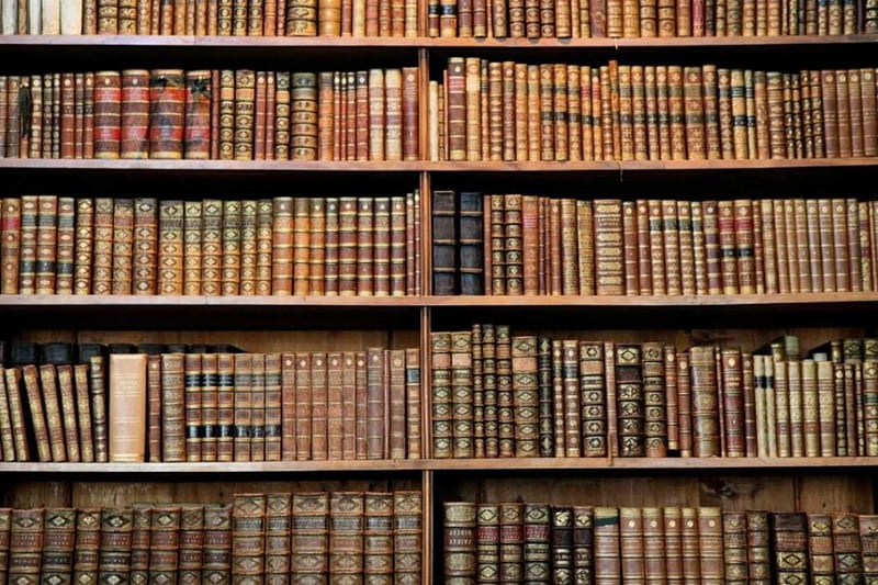 Old books, antique, books, library, book, old, old book, HD wallpaper