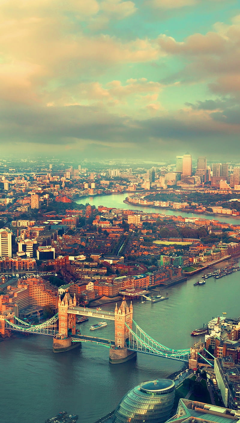 London View, bridge, HD phone wallpaper