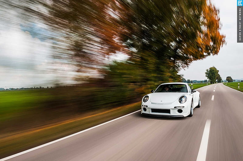 Porsche 911 Blur, porsche-911, porsche, carros, white, HD wallpaper