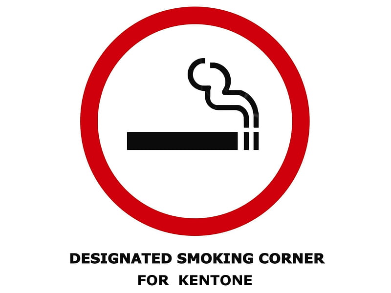 Designated Smoking Area, corner, red, circle, smoking, sign, cigarette, HD wallpaper