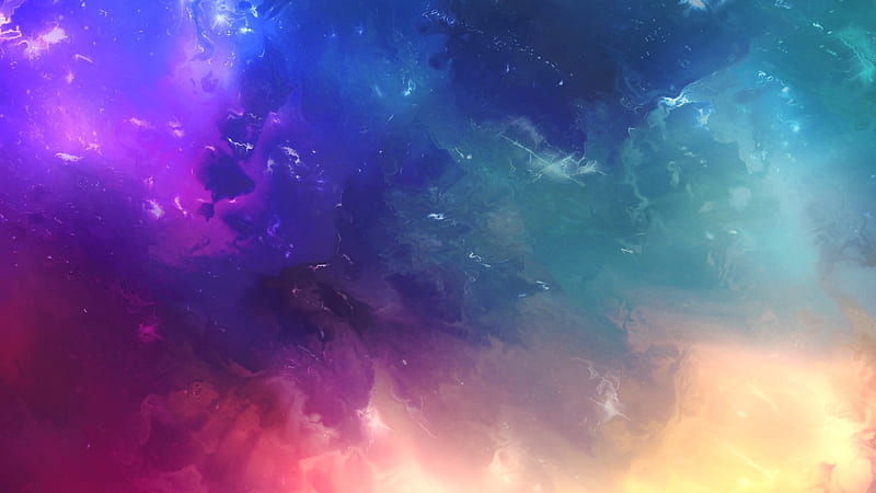 Space Colorful Abstract , space, abstract, colorful, HD wallpaper