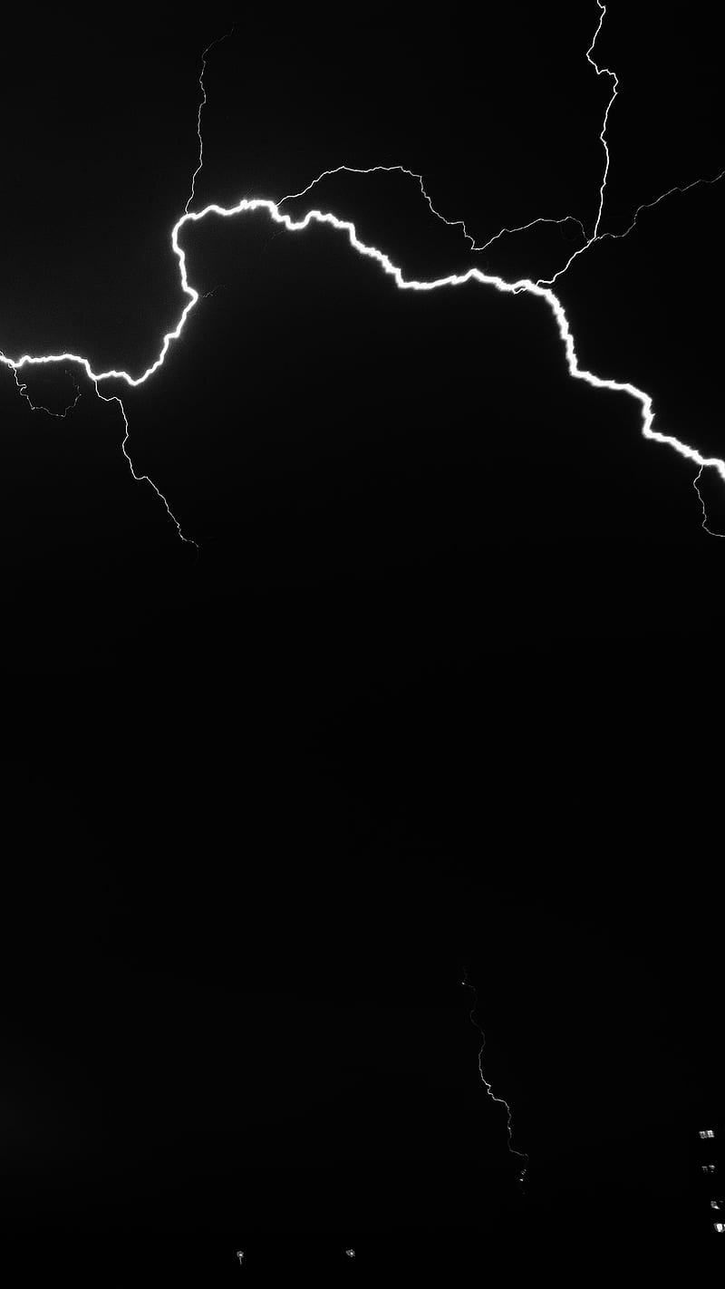 1080P free download | IPhone X . lightening night sky storm nature dark ...