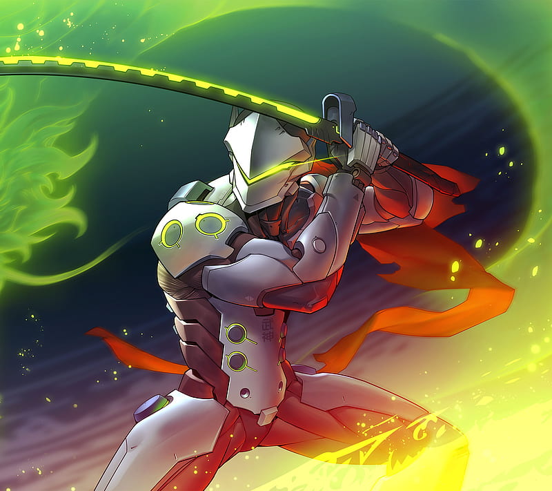 Genji, game, green, ninja, overwatch, HD wallpaper | Peakpx