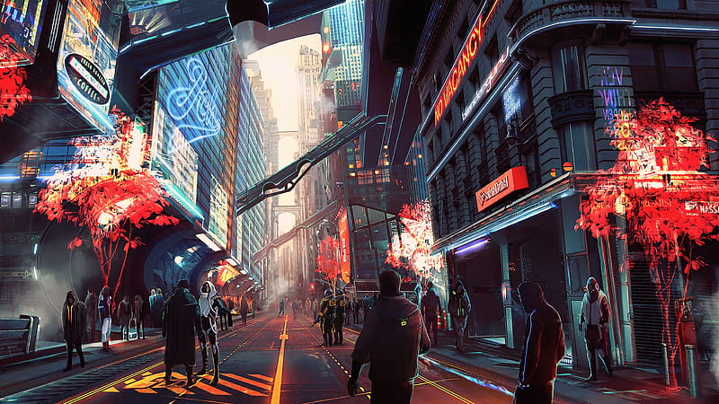 2048x1152] - Cyberpunk Dark City : r/wallpaper