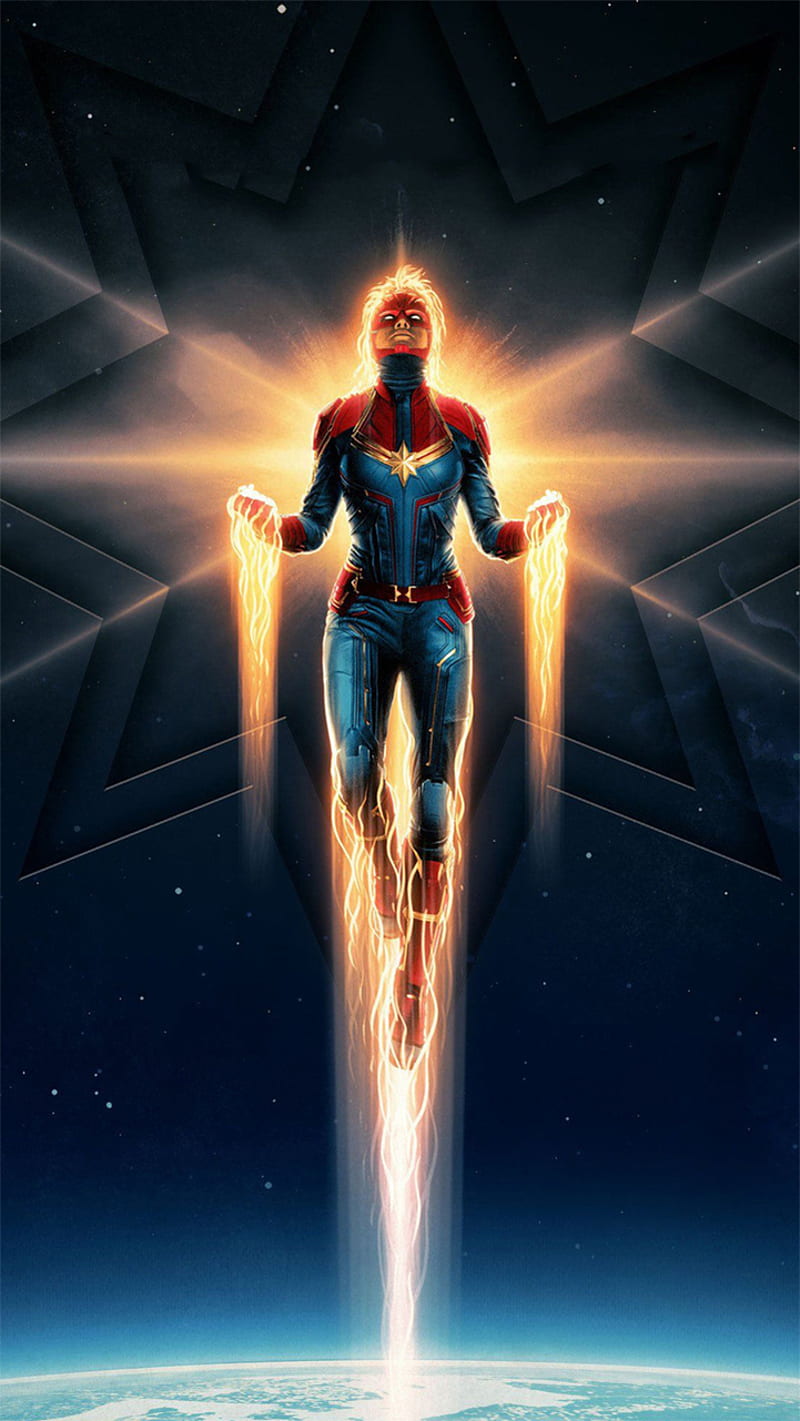 Captain Marvel, captain, marvel, space, fantasy, movie, film, avengers,  manpie, HD phone wallpaper | Peakpx