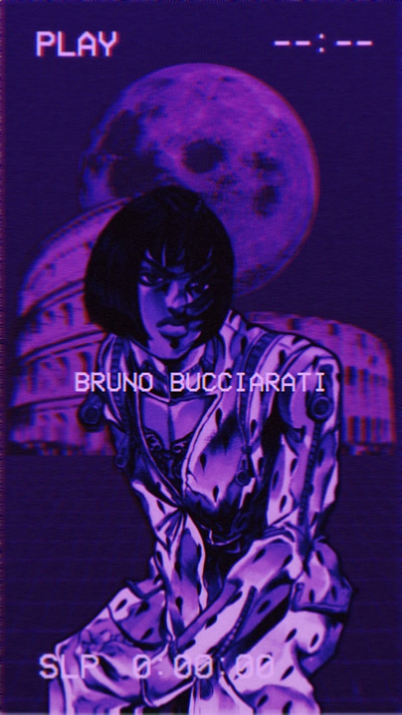 Bruno, anime, bruno bucciarati, bruno bucheratti, jojo, purple, rebels,  vaporwave, HD phone wallpaper | Peakpx