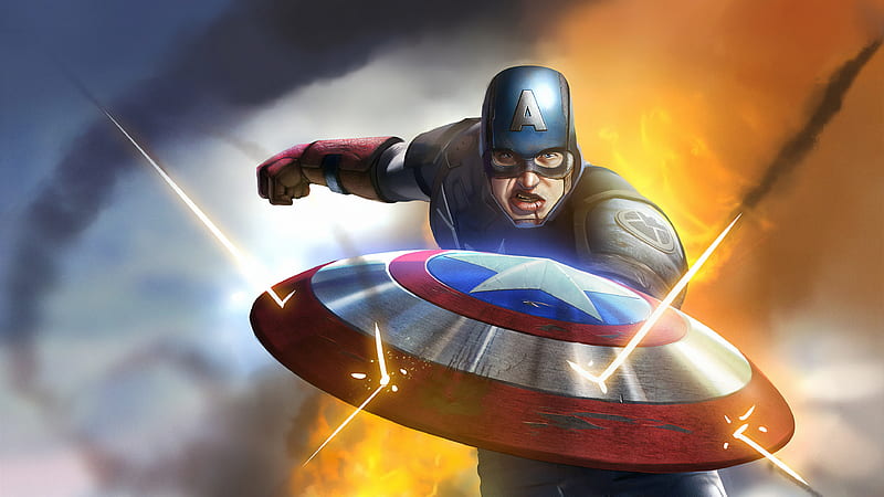 Captain America Chibi, captain-america, superheroes, artwork, art, HD  wallpaper | Peakpx