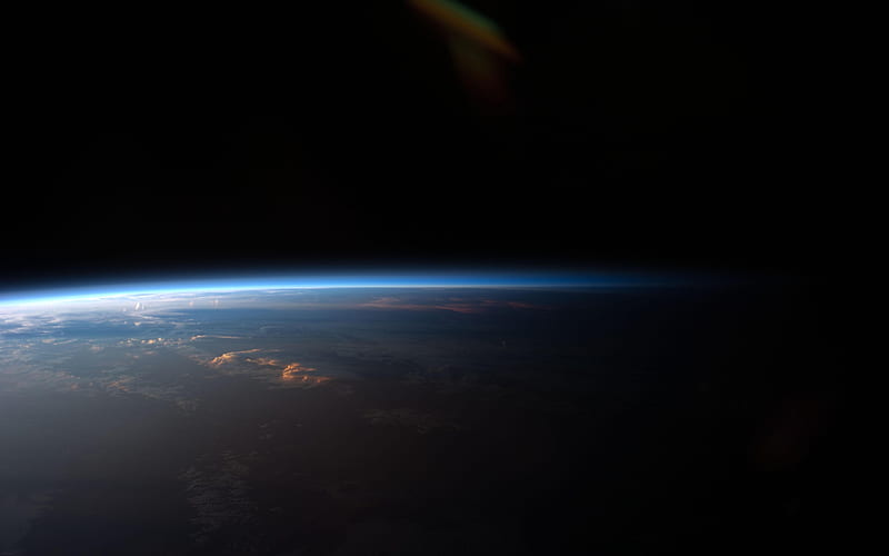 Sunrise from Space, sunrise, space, from, HD wallpaper