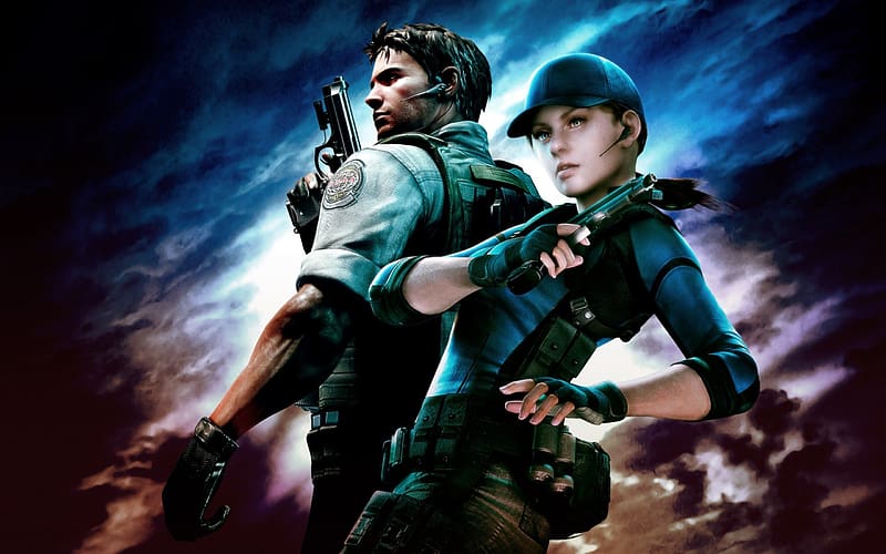 Resident Evil, Video Game, Chris Redfield, Resident Evil 5, Jill Valentine, HD wallpaper