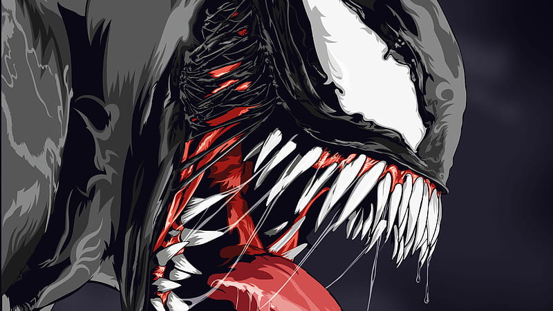 Venom Digital Artwork 2018, venom, artwork, digital-art, superheroes, supervillain, behance, HD wallpaper
