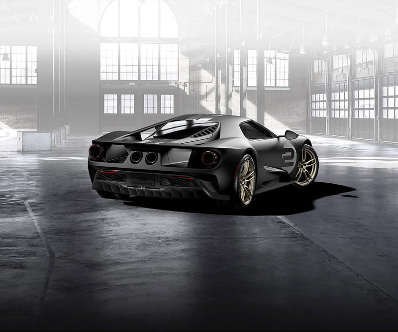 Ford GT 66 Heritage Edition Rear, ford-gt, ford, carros, HD wallpaper